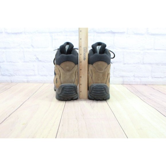EMS Eastern Mountain Sports Brown Leather Waterproof Hiking Boots Size 8 - Picture 6 of 9